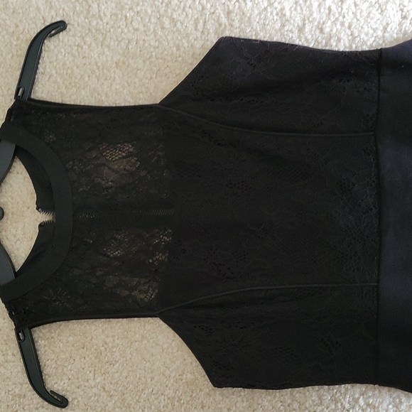 Sanctuary lace top black mini dress - Picture 2 of 4